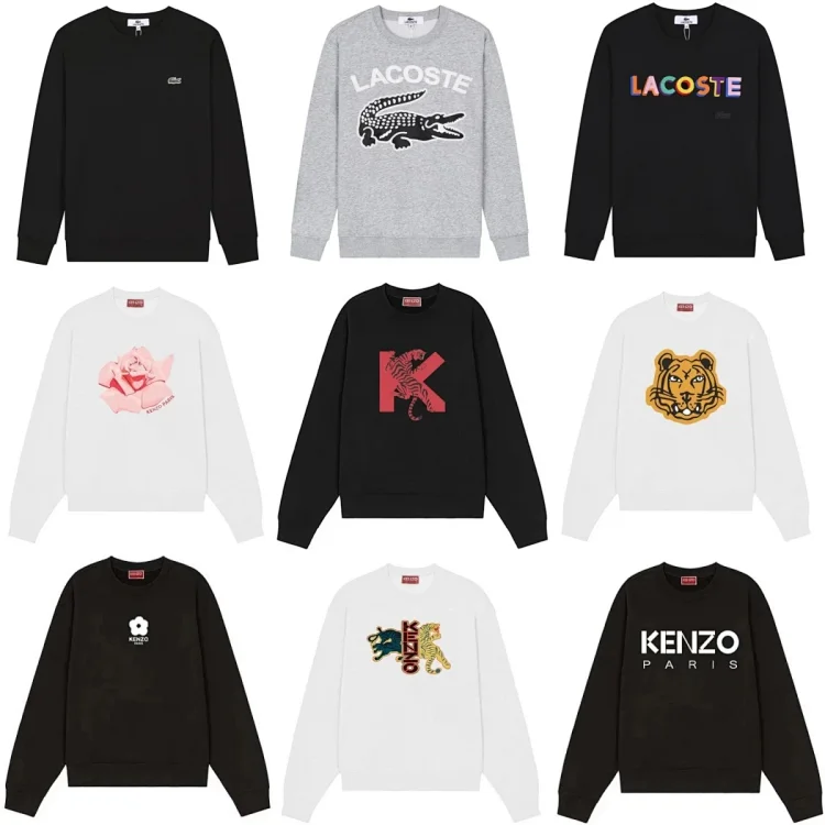 Lacoste & Kenzo Graphic Sweatshirts [40 styles]