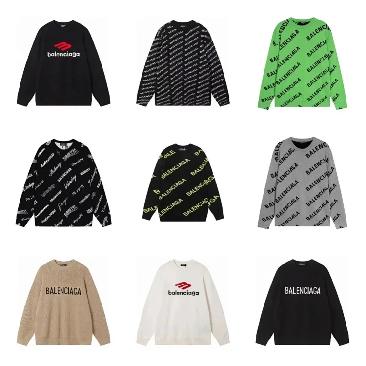  Balenciaga Logo Print Sweater [26 styles]
