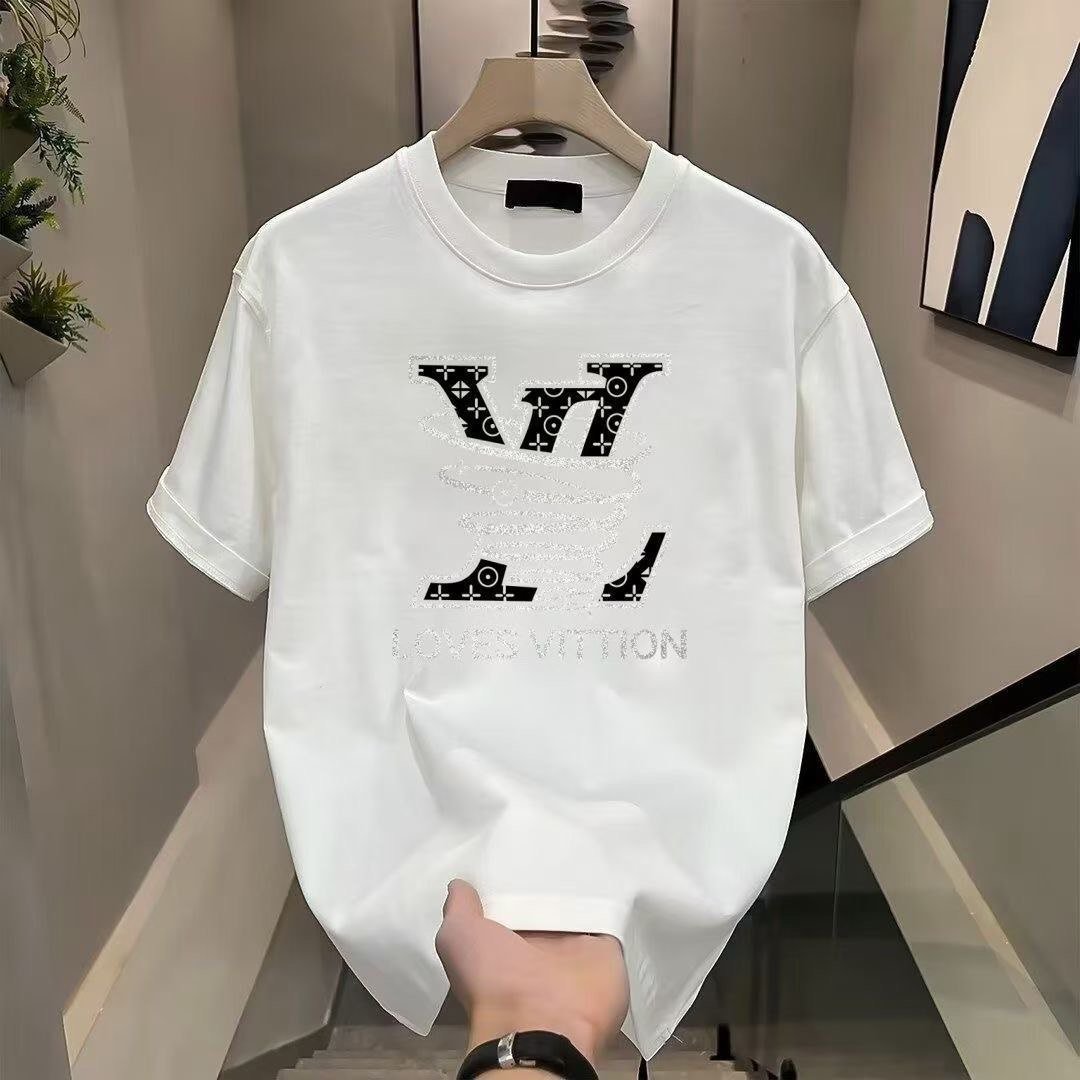 LV Monogram Print T-Shirt [1 style]