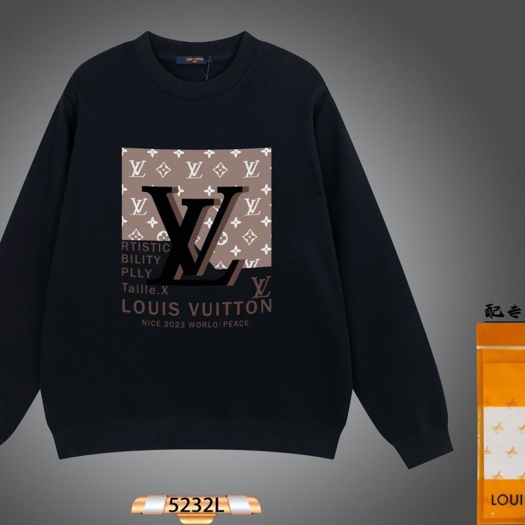 Louis Vuitton LV Monogram Print Crewneck Sweatshirt