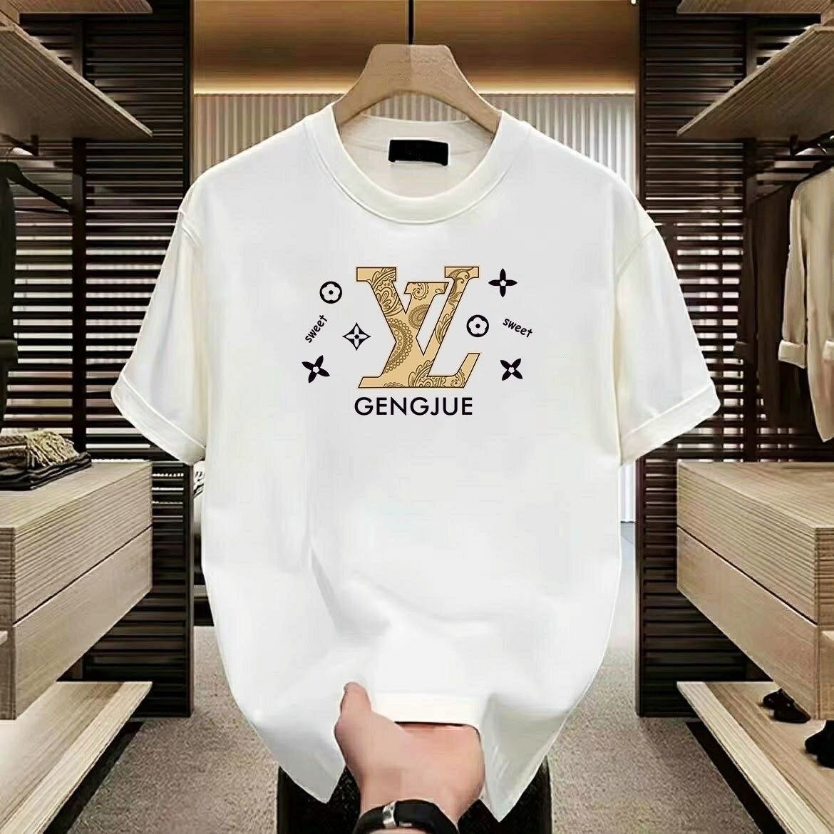  LV GENGJUE Short Sleeved T-Shirt [2 styles]
