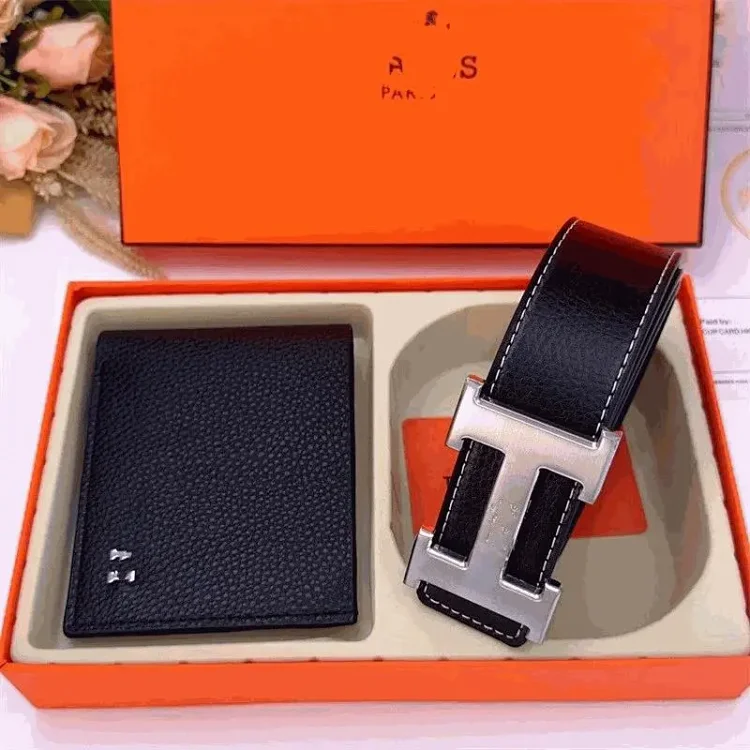  Hermès H Buckle Belt & Wallet Set [21 styles]