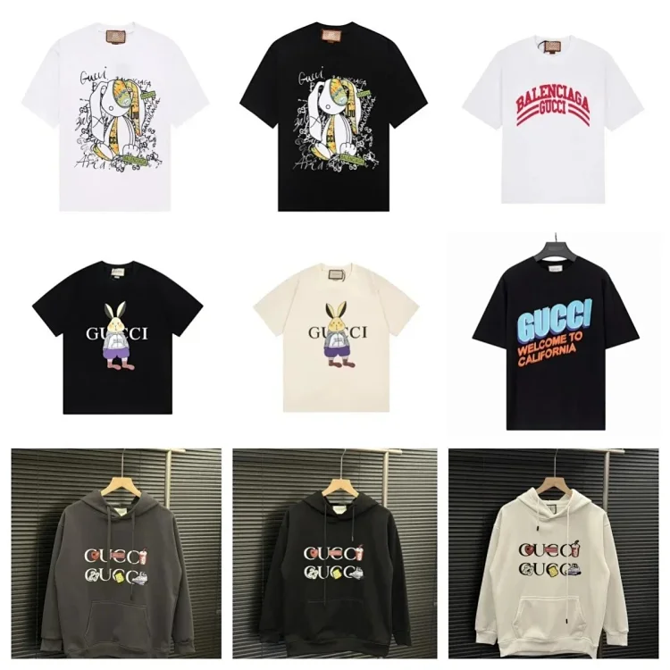  Gucci Rabbit Print / Balenciaga Collaboration / Welcome to California T-Shirt/Hoodie [40 styles]
