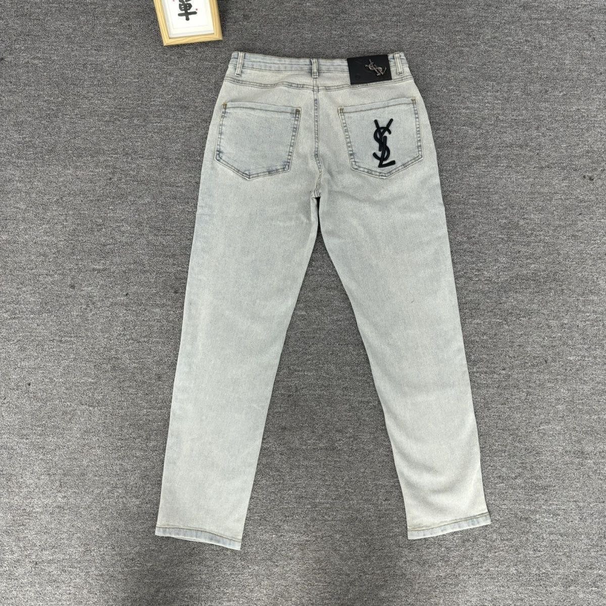 Yves Saint Laurent Monogram Denim Jeans