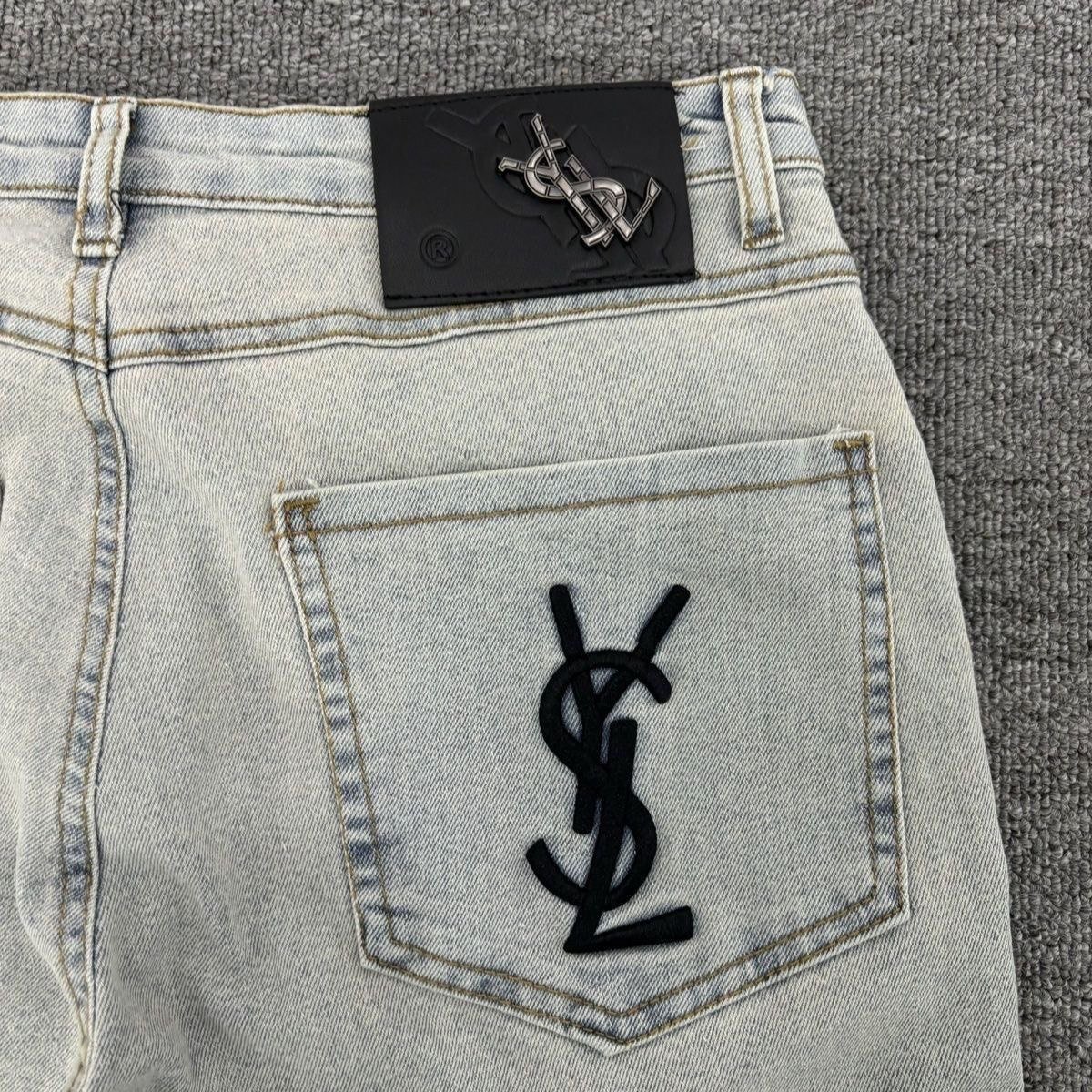 Yves Saint Laurent Monogram Denim Jeans
