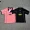 US Polo T-Shirt for Men - Pink and Black with Embroidered Logo [2 styles]