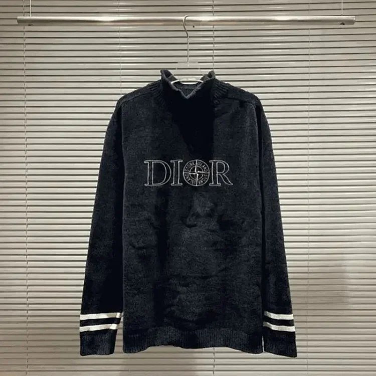 DIOR Letter Embroidered Turtleneck Sweater [28 styles]