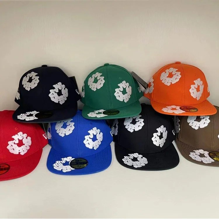  DENIM TEARS Wreath Pattern 59FIFTY Fitted Caps [12 styles]