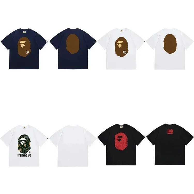  BAPE Ape Head Loose Round Neck Cotton T-Shirt [40 styles]