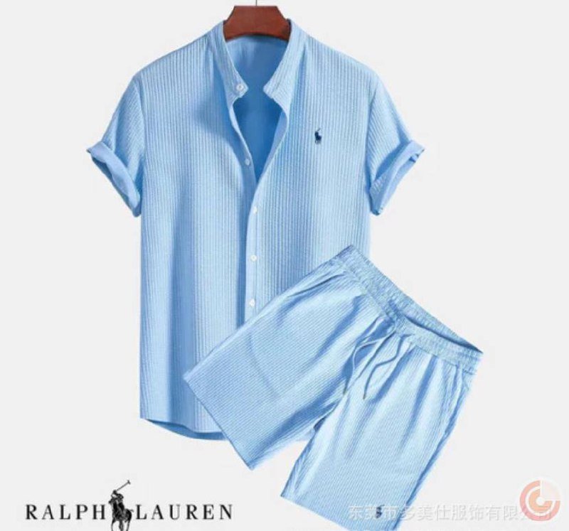  Ralph Lauren Polo Short Sleeve Shirt & Shorts Set [5 styles]