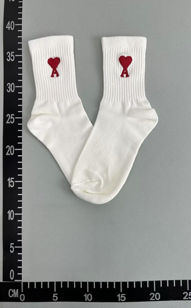 Ami Paris Heart Embroidery Ankle Socks [36 styles]