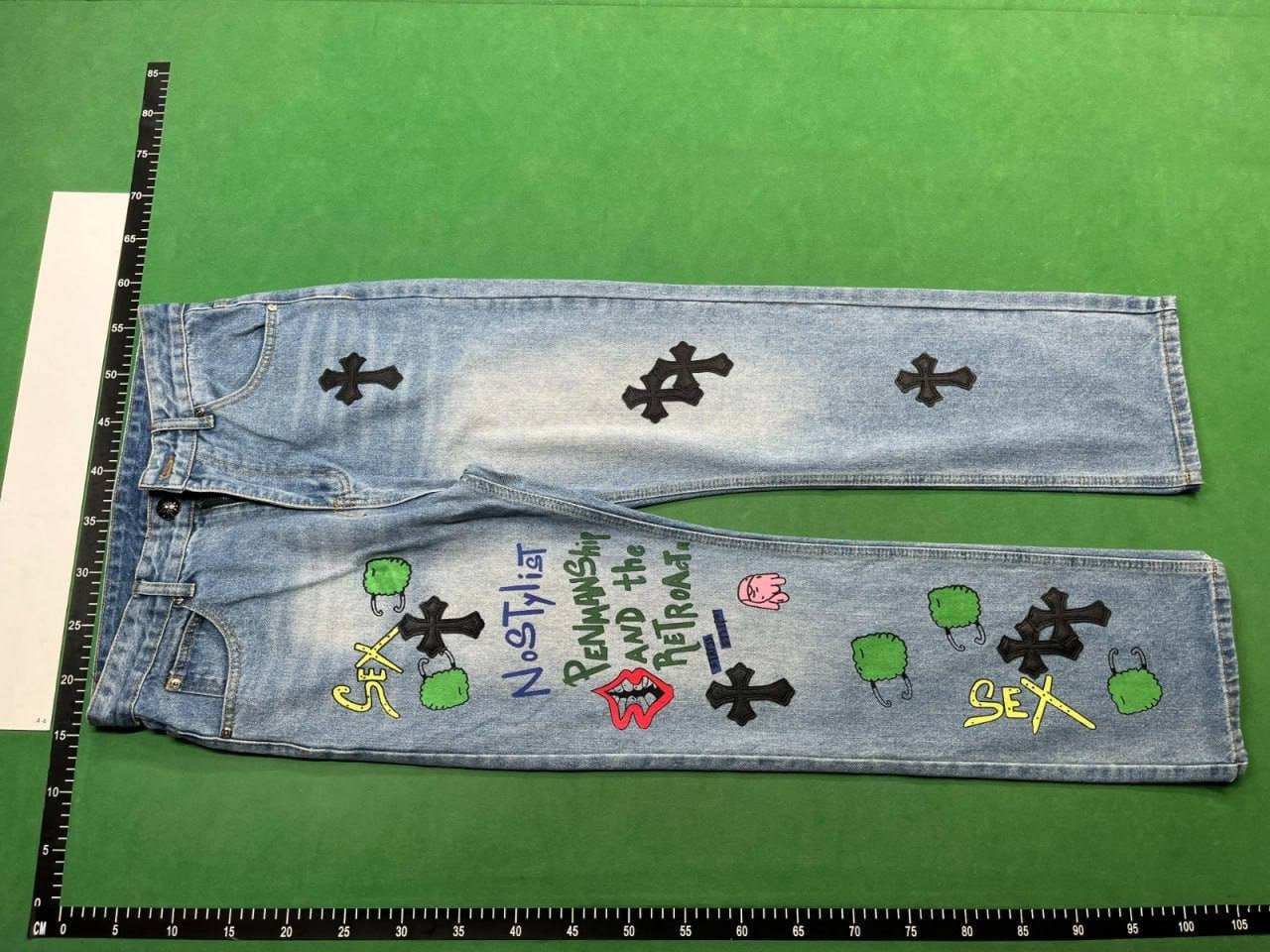 Chrome Hearts Cross Patch Denim Jeans [30 styles]