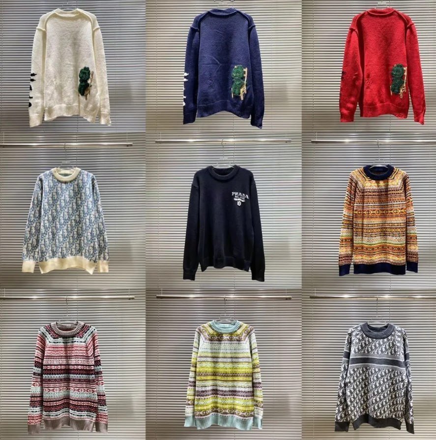  Balenciaga DIOR Prada Presbyopia Letter Loose Sweater [40 styles]