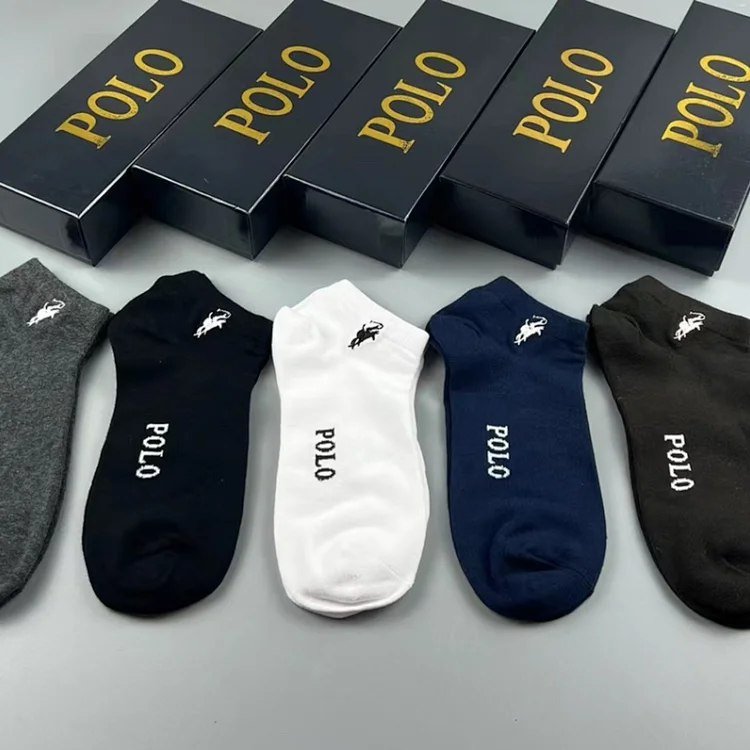 POLO Solid Color Breathable Ankle Socks [5 styles]