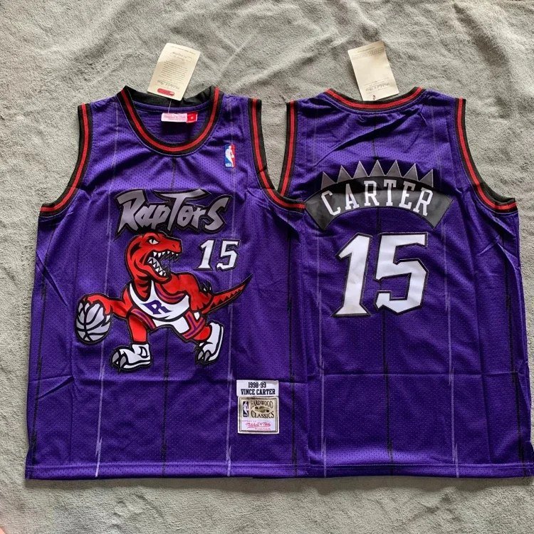 NBA Tracy McGrady retro Tyrannosaurus purple jersey men's and women's casual jersey Basketball Jersey（2 CP)