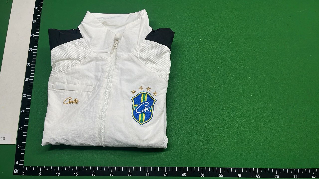 Ciroc Logo Embroidered Windbreaker Jacket - White & Black