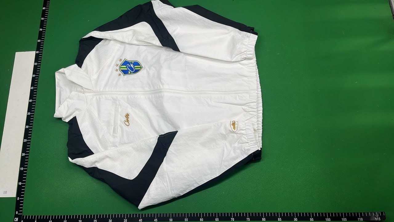 Ciroc Logo Embroidered Windbreaker Jacket - White & Black