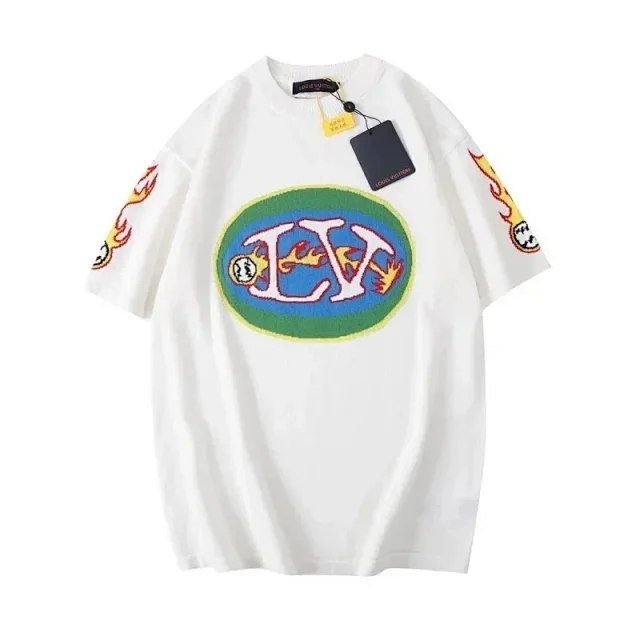 Louis Vuitton LV fashionable versatile printed casual men's T-shirt